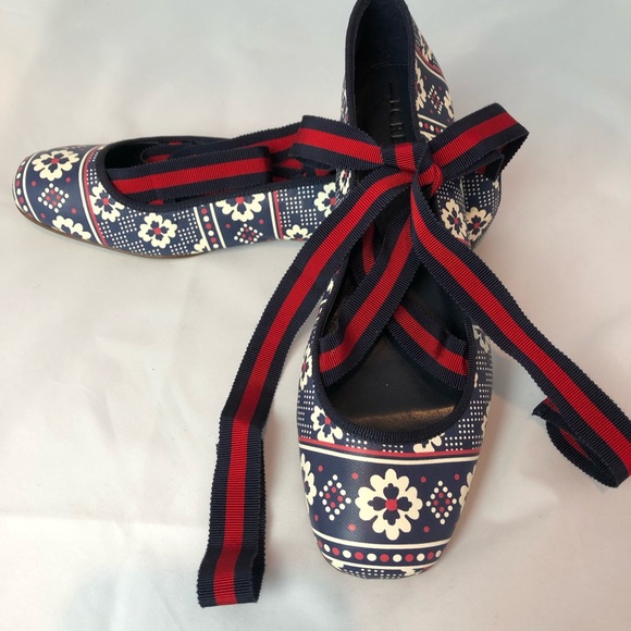 J. Crew Shoes - J.Crew Tie Up Ballet Flats NWOT Size 10